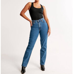 Abercrombie The 90's Straight Ultra High Rise Jeans Curve Love